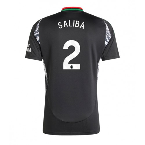 Arsenal William Saliba #2 Gostujuci Dres 2024-25 Kratak Rukav